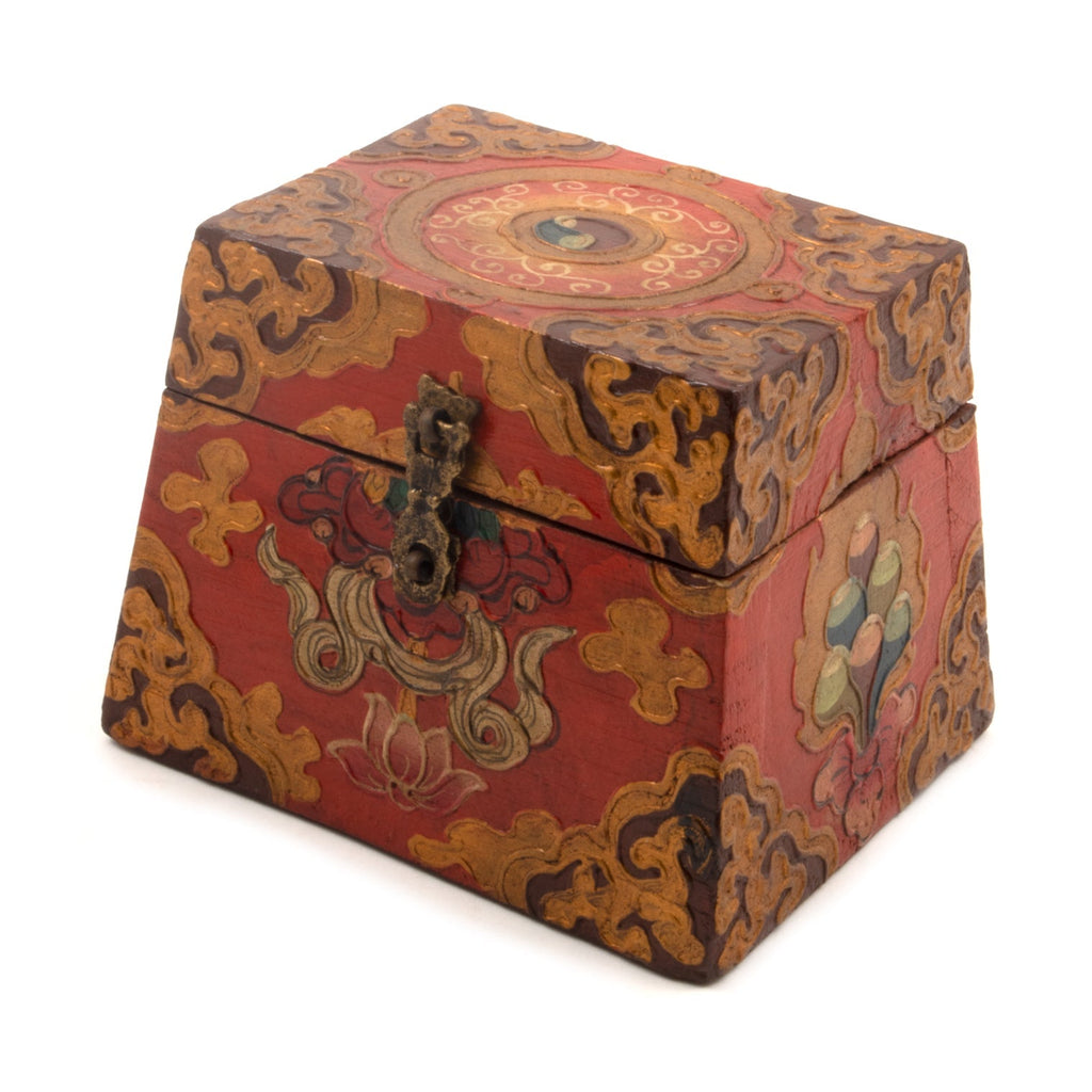 Square Pyramid Tibetan Style Box-Siesta Crafts