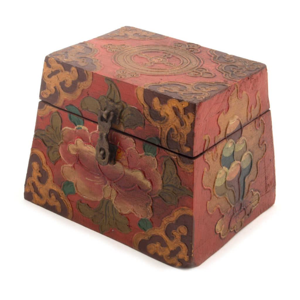 Square Pyramid Tibetan Style Box-Siesta Crafts
