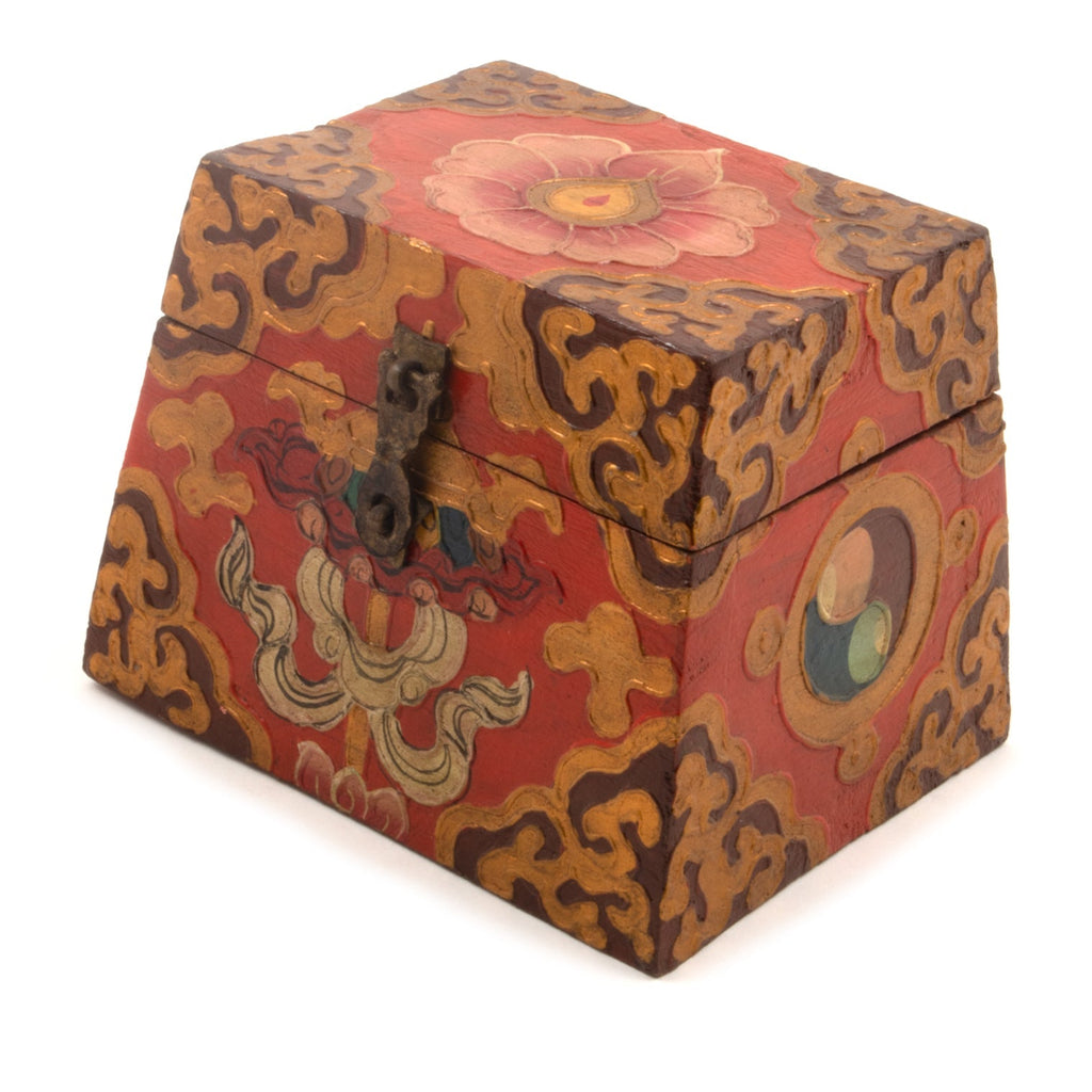 Square Pyramid Tibetan Style Box-Siesta Crafts