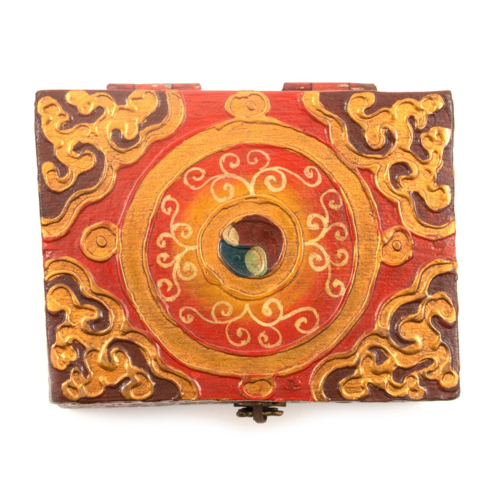 Square Pyramid Tibetan Style Box-Siesta Crafts