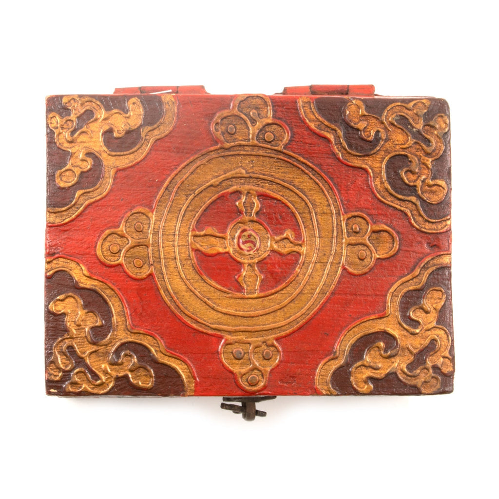 Square Pyramid Tibetan Style Box-Siesta Crafts