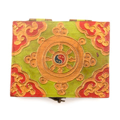 Square Pyramid Tibetan Style Box-Siesta Crafts