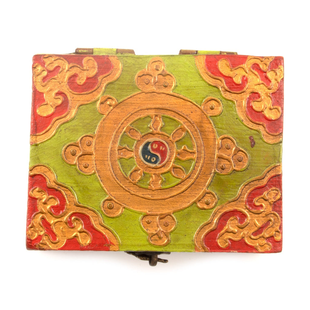 Square Pyramid Tibetan Style Box-Siesta Crafts