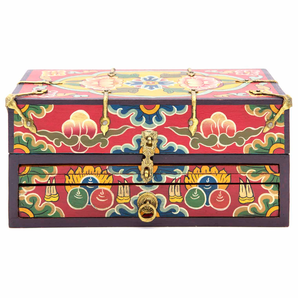 Tibetan Style Travelling Altar Box No.399-Siesta Crafts