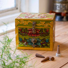 Tibetan Style Box with Drawer-Siesta Crafts