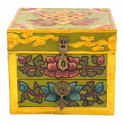 Tibetan Style Box with Drawer-Siesta Crafts