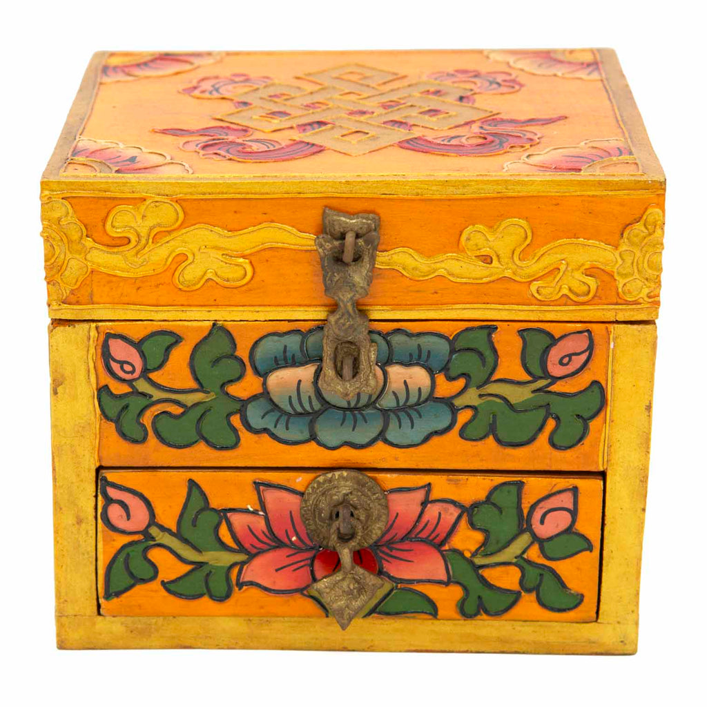 Tibetan Style Box with Drawer-Siesta Crafts