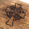 Wooden Box with Cross-Siesta Crafts