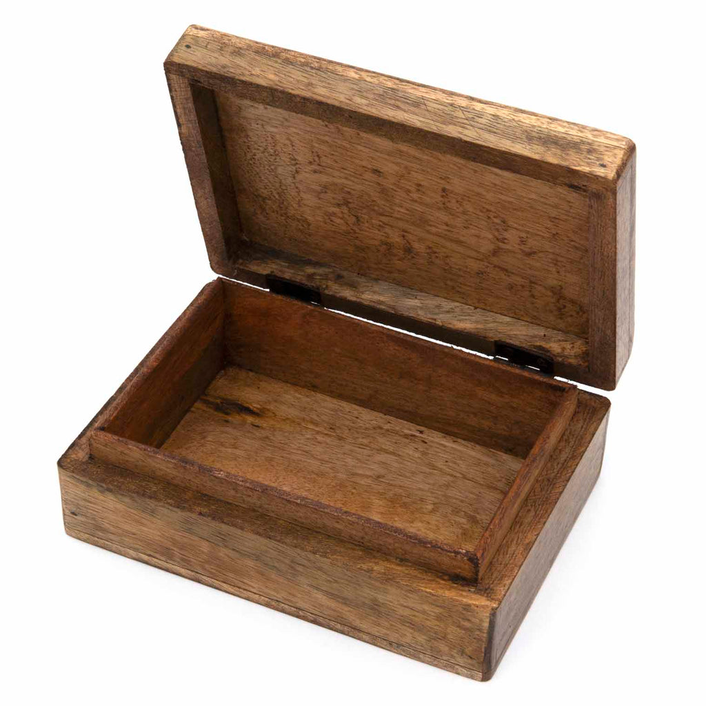 Wooden Box with Cross-Siesta Crafts