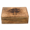 Wooden Box with Cross-Siesta Crafts