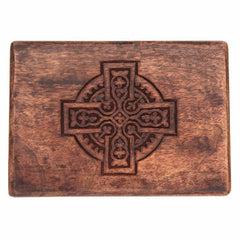Wooden Box with Celtic Cross-Siesta Crafts