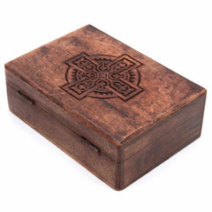 Wooden Box with Celtic Cross-Siesta Crafts