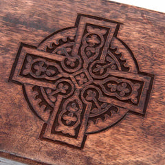 Wooden Box with Celtic Cross-Siesta Crafts
