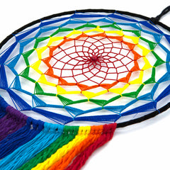 Rainbow Mandala Dreamcatcher-Siesta Crafts