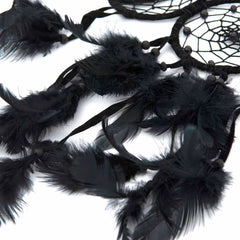 Small Black Triple Goddess Dreamcatcher-Siesta Crafts