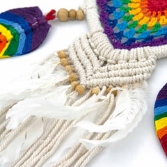 Rainbow Heart Dreamcatcher-Siesta Crafts