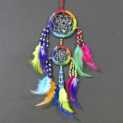 Rainbow Beaded Dreamcatcher-Siesta Crafts