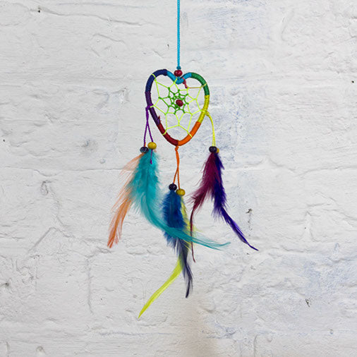 Heart Bright Rainbow Dreamcatcher-Siesta Crafts