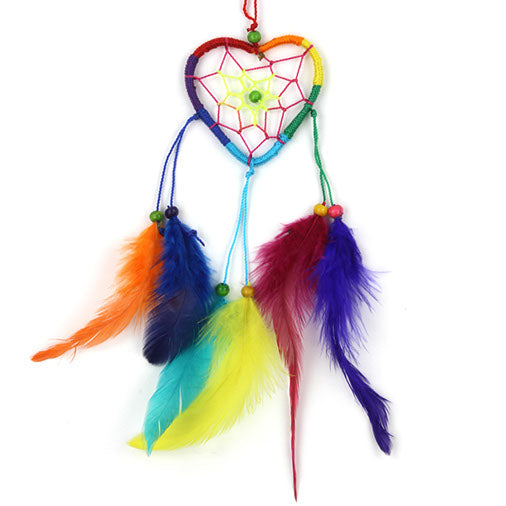 Heart Bright Rainbow Dreamcatcher-Siesta Crafts