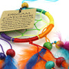 Mini Bright Rainbow Dreamcatcher-Siesta Crafts