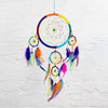 Large Bright Rainbow Dreamcatcher-Siesta Crafts