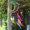 Rainbow Crescent Moon Dreamcatcher-Siesta Crafts