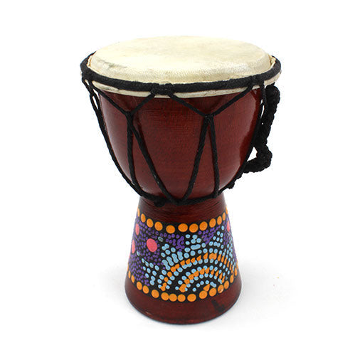 Mini Painted Djembe-Siesta Crafts