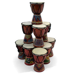 Mini Painted Djembe-Siesta Crafts
