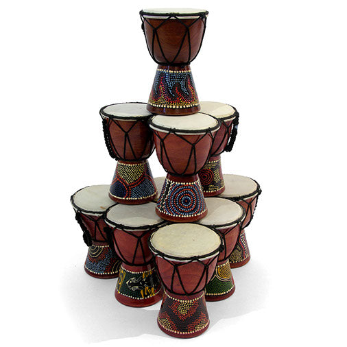 Mini Painted Djembe-Siesta Crafts
