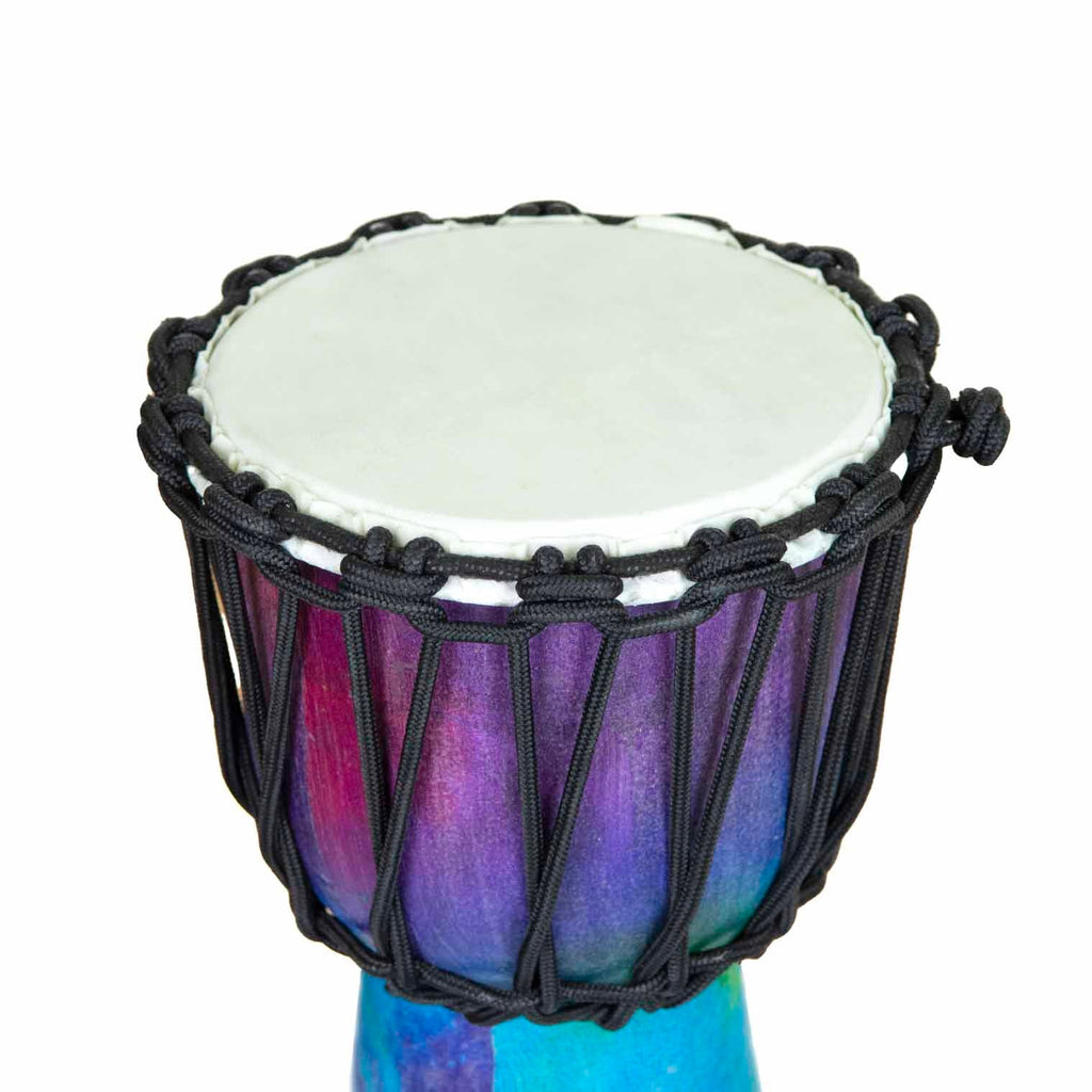 Small Rainbow Djembe-Siesta Crafts