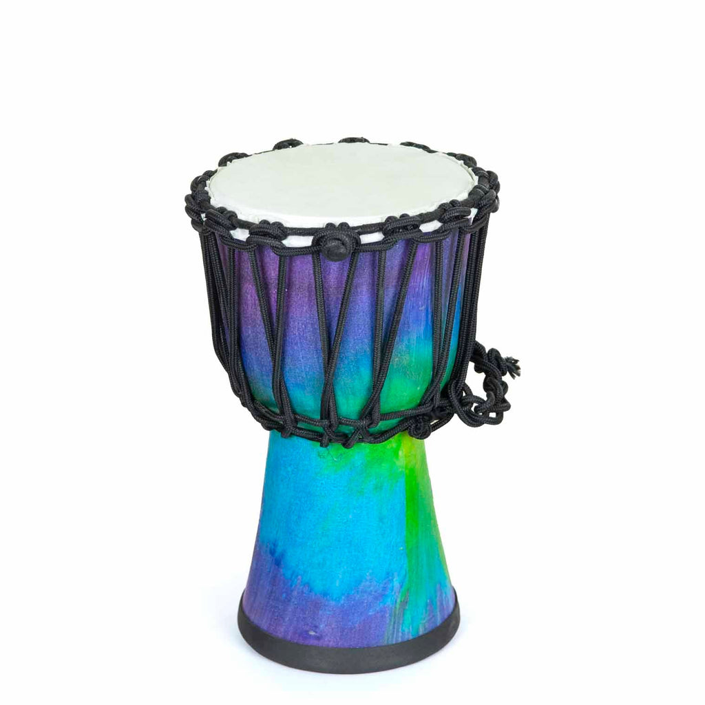 Small Rainbow Djembe-Siesta Crafts