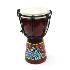 Extra Small Painted Djembe-Siesta Crafts