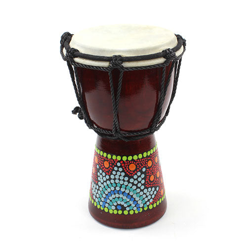 Extra Small Painted Djembe-Siesta Crafts