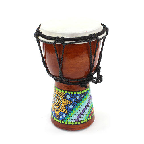 Extra Small Painted Djembe-Siesta Crafts