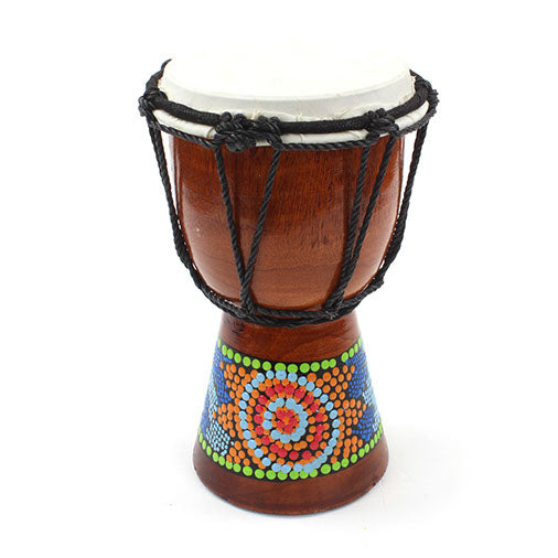 Extra Small Painted Djembe-Siesta Crafts