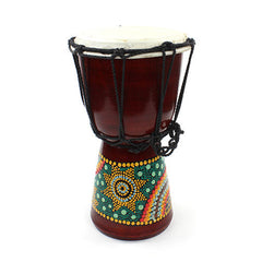Small Painted Djembe-Siesta Crafts