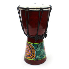 Small Painted Djembe-Siesta Crafts