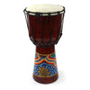 Medium Painted Djembe-Siesta Crafts