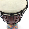 Medium Painted Djembe-Siesta Crafts