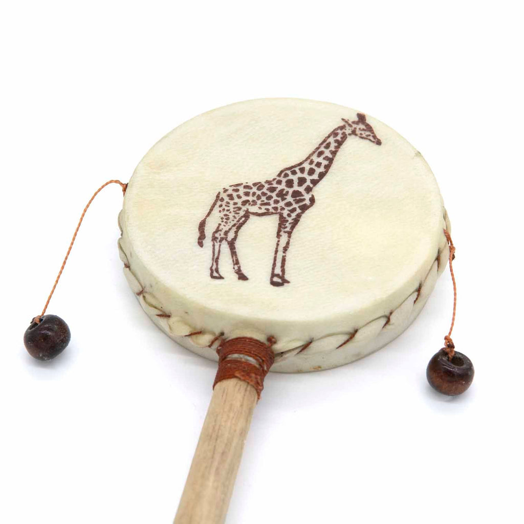 Giraffe Zoo Hand Drum-Siesta Crafts