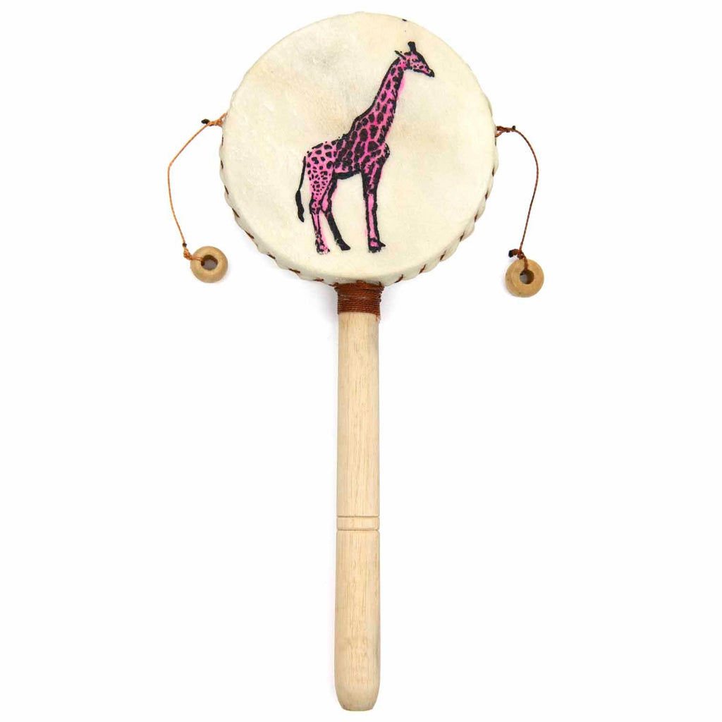 Giraffe Zoo Hand Drum-Siesta Crafts