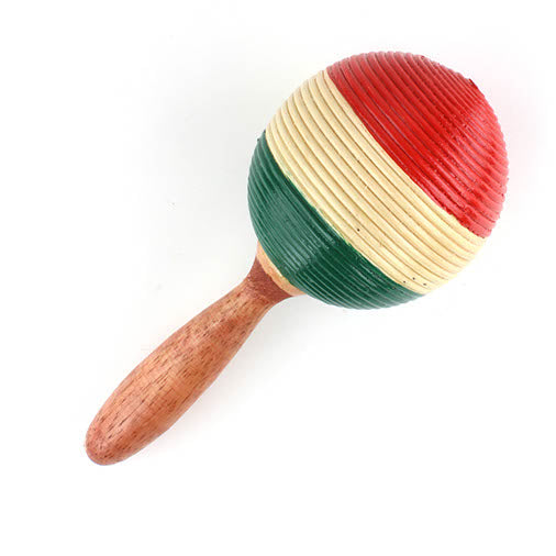 Painted Rattan Maraca-Siesta Crafts