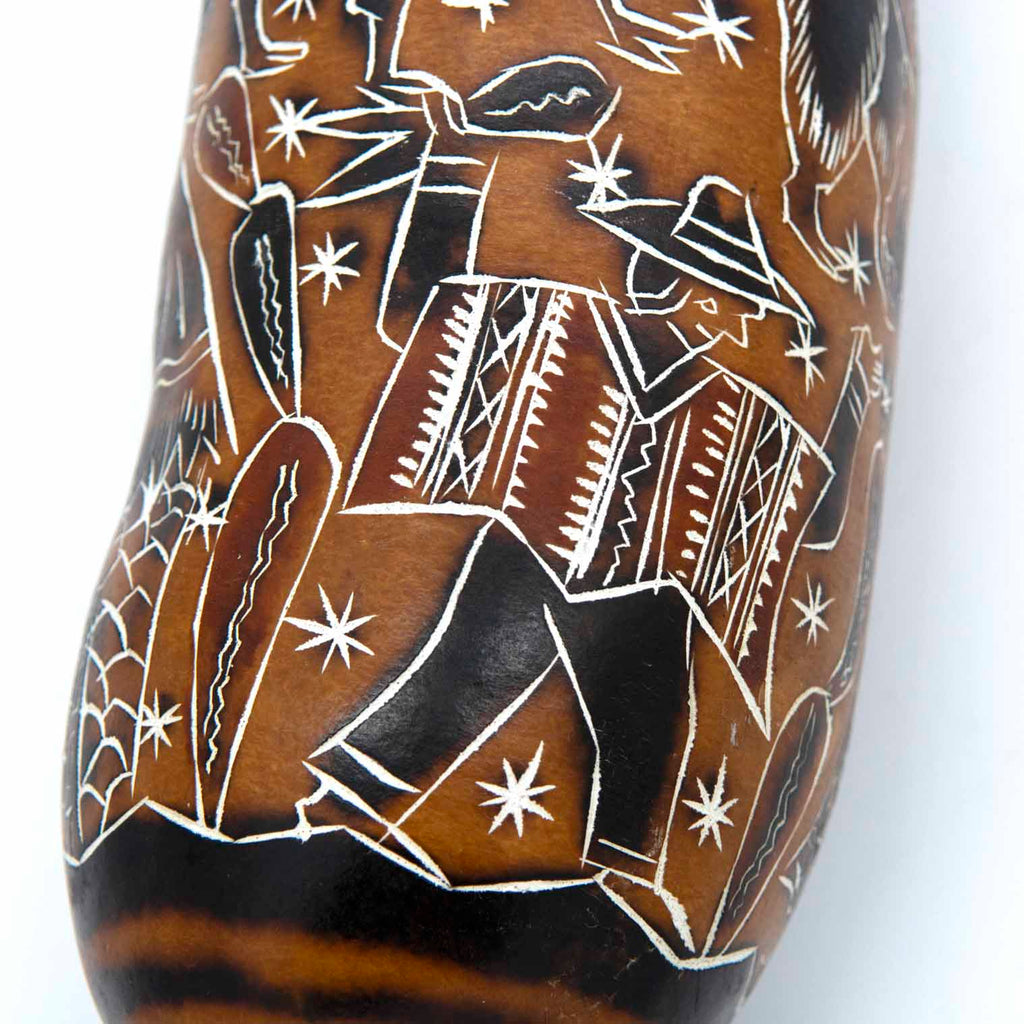 Traditional Gourd Guiro and Shaker-Siesta Crafts