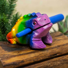 Rainbow Croaking Frog Guiro-Siesta Crafts
