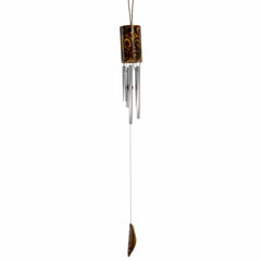 Bamboo Burnt Swirl Windchime-Siesta Crafts