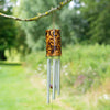 Bamboo Burnt Swirl Windchime-Siesta Crafts