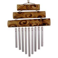 Small Triple Bamboo Chime-Siesta Crafts