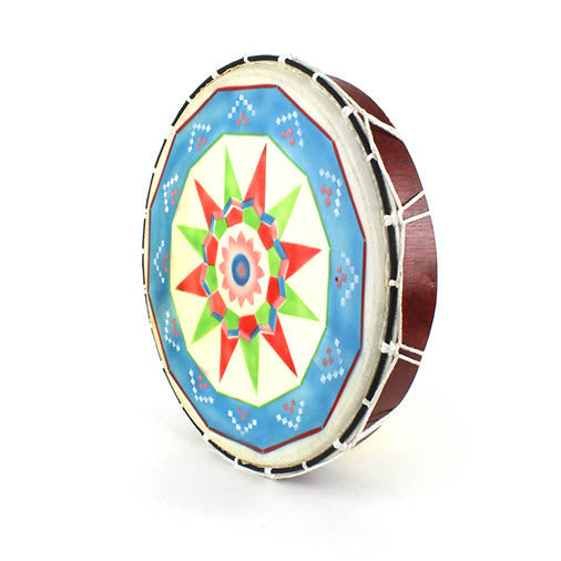Large Painted Shamanic Drum-Siesta Crafts
