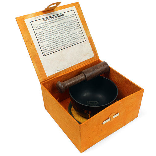 Large Patterned Singing Bowl Set-Siesta Crafts