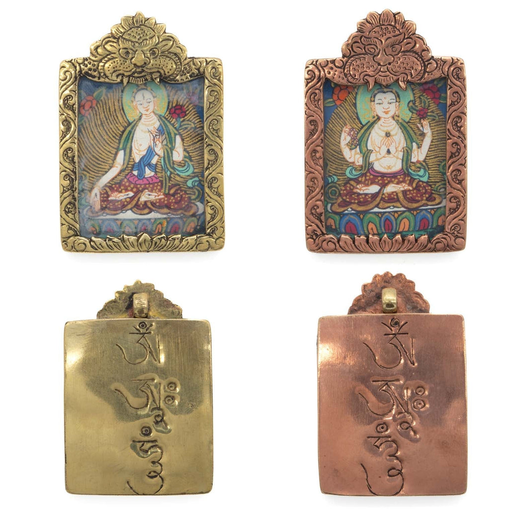 Handpainted Thangka Pendant-Siesta Crafts